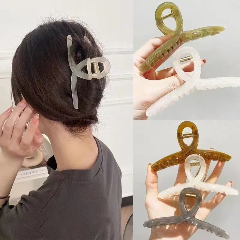 Warm Hue Jelly Cross Shark Clip
